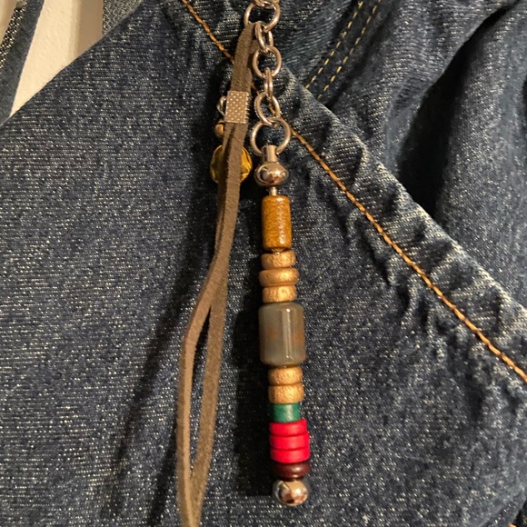 Denim Drawstring Backpack - Picture 4 of 4